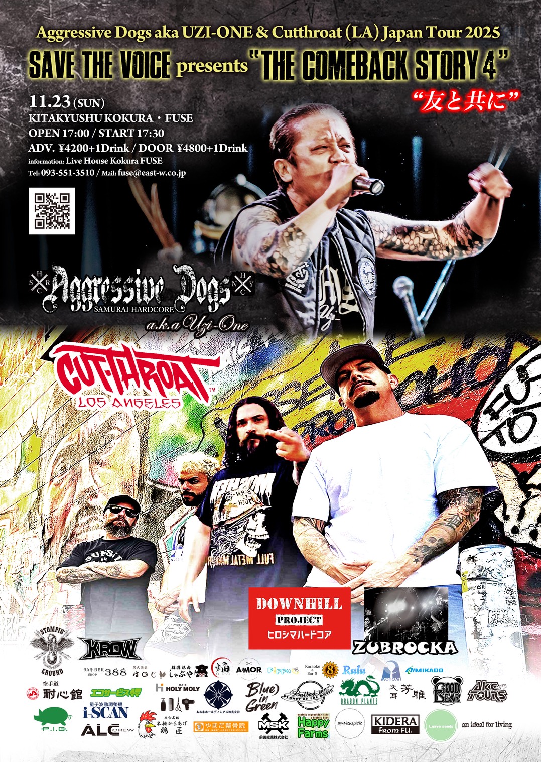 2025年11月23日 (日) -Aggressive Dogs aka UZI-ONE & Cutthroat(LA